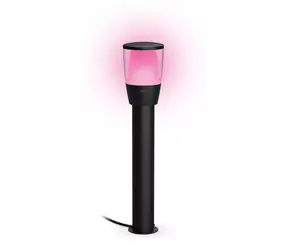WiZ Elpas čierne / Vonkajšie stĺpikové svietidlo / Wi-Fi / RGB / IP65 / 4,8 W / 320lm / 2700-5000K / Starter Kit