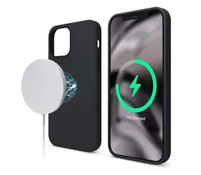 Elago silikónový kryt s MagSafe pre iPhone 12 a 12 Pre čierna / Kryt / MagSafe