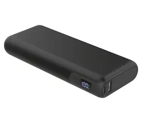 Platinet PMPB20DL202B čierna / Powerbanka / 20 000 mAh / 65W Power Delivery / 2x USB-C / 1x USB-A / displej