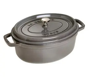 Staub La Cocotte 40500-276-0 sivá / Pekáč / Oval / 27 cm