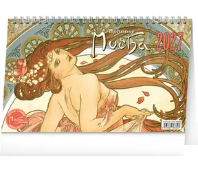 NOTIQUE Stolný kalendár Alfons Mucha 2027 / Stolný kalendár / 23,1 x 14,5 cm