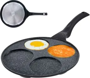 Orion Panvica na volské oká 27 cm / Panvica / 4 sekcie / O 27 cm / PFLUON GRANIT