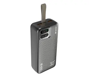 Tracer Blaze 30000 mAh čierna / externá batéria / PD 65 W / QC3.0 / displej