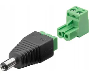 Goobay DC konektor so svorkovnicou / Konektor / Zástrčka DC 5,50 x 2,10 mm / 2pinový