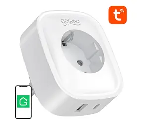 Gosund SP6 biela / Múdra zásuvka / 16A / USB-C 20W PD / Wi-Fi, Bluetooth / Tuya