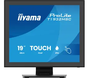 19" IIYAMA T1932MSC-B2S čierna / Monitor / dotykový / IPS / SXGA / 5:4 / HDMI + DP + VGA