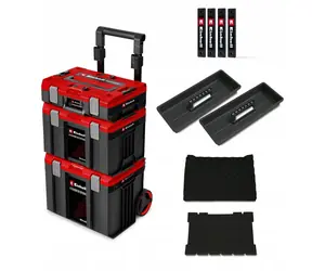 Einhell E-Case Sealed / Prepravný box na kolieskach / Systémová úložná veža / Vodeodolný