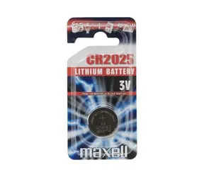 Maxell CR2025 / Gombíková batéria / Lítiová / 3V / 170 mAh / 1 ks