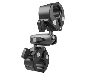Telesin GP-HBM-001-D / Držiak na motorku a bicykel pre športové kamery / 360° / hliníkový