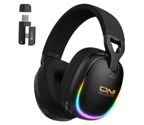 Onikuma GT805 čierna / Herné slúchadlá / RGB / Bluetooth / ANC / výdrž 60 h