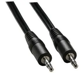 Logo Jack 3,5 mm - Jack 3,5 mm čierna / Audio kábel / prepojovací / 1,5 m