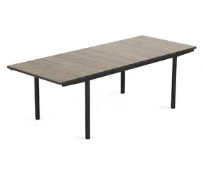 Keter Porto ashwood, grafit / Záhradný stôl / Plastový / rozkladací 160-240 cm