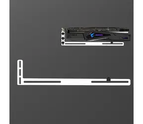 1stCool GPU Holder biela / Držiak grafickej karty / hliníkový / 280x62 mm