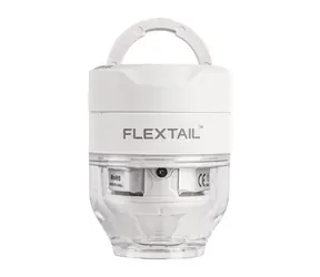 Flextail Tiny Pump 3X biela / Prenosná vzduchová pumpa / tlak 5 kPa / LED svietidlo / USB-C