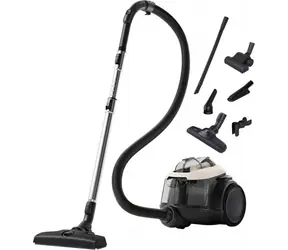 Electrolux EL61H4SW čierna, biela / Bezvreckový vysávač / 700 W / 74 dB / kábel 9 m / rádius 12 m