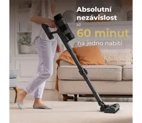 AENO SC2 / Tyčový aku vysávač / Turbo kefa / LED / AI regulácia sacieho výkonu / výdrž 60 min