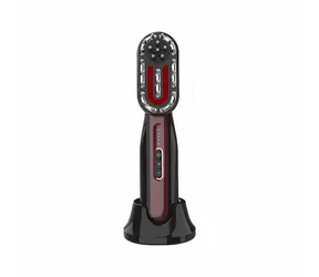 Garett Beauty Multi Care Brush 3v1 čierna / Prístroj na starostlivosť o pleť, vlasy a telo / EMS / LED terapia / 3 nástavce