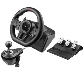 Tracer SimRacer Manual Gearbox 6in1 čierna / Sada volantu, pedálov a radiacej páky / PC, PS3, PS4, Xbox, Switch / 270 °