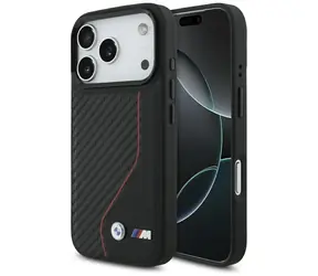 BMW M Carbon Line & Logo červená / Zadný kryt / MagSafe / iPhone 17 Pro