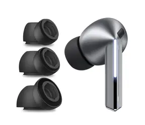 Tech-Protect Ear Tips pre Samsung Galaxy Buds 3 Pre čierna / Ušné nástavce / silikónové / veľkosti S/M/L / 3 ks