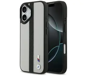 BMW M Perforated Stripe Logo šedá / Zadný kryt / MagSafe / iPhone 17