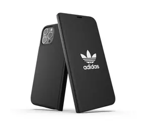 Adidas OR Booklet Case BASIC čierna/biela / Puzdro typu kniha / Apple iPhone 12 Pro Max