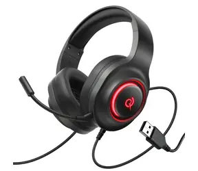 QCY V200 Pre čierna / Herné slúchadlá / 7.1 Surround Sound / Odnímateľný mikrofón / Drôtové