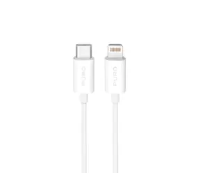 Puro TPE Kábel USB-C (M) - Lightning (M) biela