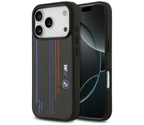 BMW Kevlar Lines & Logo MagSafe kryt pre iPhone 17 Pre čierna / Zadný kryt / MagSafe
