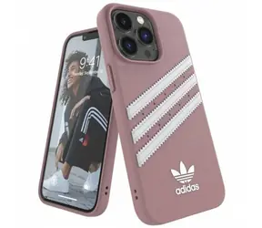 Adidas OR Molded Case PU ružová / Kryt / pre Apple iPhone 13 Pro, iPhone 13 / PU koženka