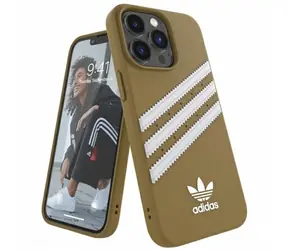 Adidas OR Moulded Case PU béžová/zlatá / Zadný kryt / Apple iPhone 13 Pro Max
