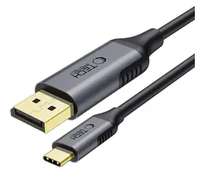 Tech-Protect UltraBoost čierna / Kábel USB-C na DisplayPort 1.4 / 8K 60Hz / 180 cm