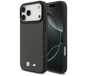 BMW Zadný kryt M Kevlar matný MagSafe pre iPhone 17 Pro Max čierna / Kryt / Kevlar