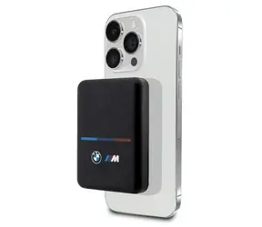 BMW M Collection MagSafe powerbanka čierna / Powerbanka / 3000 mAh / 15 W / MagSafe nabíjanie