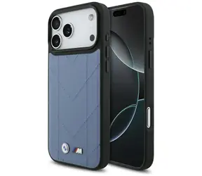 BMW M Quilted Logo MagSafe modrá / Zadný kryt / iPhone 17 Pro Max
