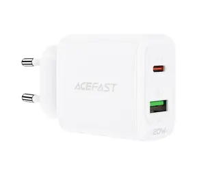 Acefast A25 20W biela / Nabíjačka / USB-C + USB-A / PD / QC 3.0 / PPS