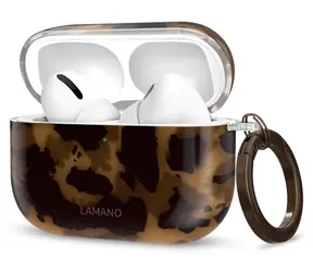 Tech-Protect Lamano AirPods Pro 1/2 čierna, hnedá / Puzdro pre slúchadlá