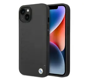 BMW BMHMP14MSLLBK čierna / Zadný kryt / iPhone 14 PLUS / MagSafe / Signature Logo