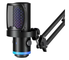 Boya CastMic G40B čierna / Herný mikrofón / s ramenom / USB-C / drôtový