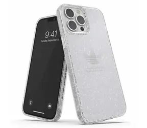 Adidas OR Protective Clear Case Glitter transparentná strieborná / Zadný kryt / Apple iPhone 13 Pro Max