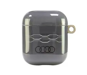 Audi IML Geometric Pattern puzdro pre Apple AirPods 1 a 2 šedá / Puzdro / IML technológie