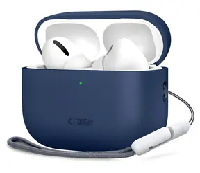 Tech-Protect Silicone Case tmavo modrá / Puzdro / pre Apple AirPods Pro 3 / Silikónové