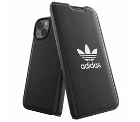 Adidas OR Booklet Case BASIC iPhone 14 čierna/biela / Puzdro / typu kniha / Apple iPhone 14 6.1"