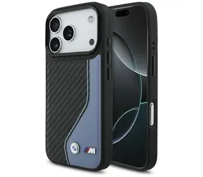 BMW M Carbon Logo modrá / Zadný kryt / MagSafe / iPhone 17 Pro