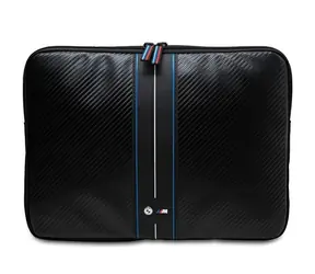 BMW Carbon & Blue Stripe Sleeve 16" čierna / Puzdro / Pre notebook 16"