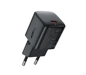Acefast A117 GaN nabíjačka čierna / USB-C / PD 20W