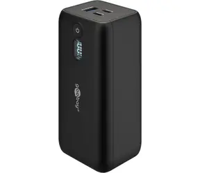 Goobay 20000mAh čierna / Powerbanka / USB-C PD 65W / QC / LC displej