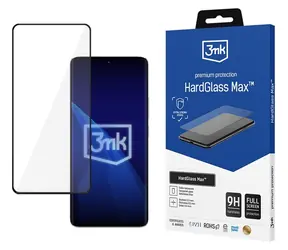3mk HardGlass Max čierna / Tvrdené sklo / XIAOMI Redmi Note 13 Pro+