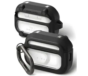 Ringke UX Magnetic Case čierna, číra / Puzdro pre AirPods Pro 3 / Magnetické