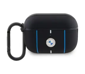 BMW Kryt Color Lines pre Apple AirPods Pro 2 čierna / Puzdro na slúchadlá / Farebné linky